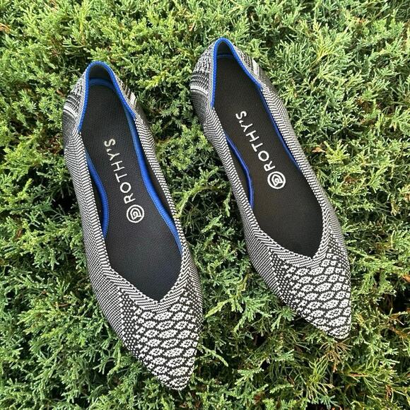 Rothy's The Point Lapis Python Snake Print‎ Women’s Flats Size 9 Shoes - Picture 5 of 17